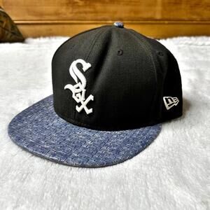 Chicago White Sox New Era 9FIFTY Snapback Hat Black M/L